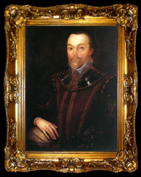 framed  GHEERAERTS, Marcus the Younger Sir Francis Drake dfg, ta009-2
